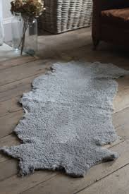 sheepskin rug throw swedish mole grey