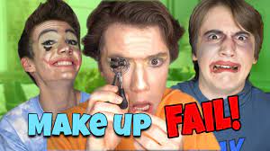 my brothers try to do a makeup tutorial