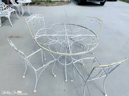 How To Re A Wrought Iron Patio Set