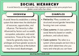 Social Hierarchy Definition And 14