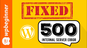 500 internal server error in wordpress