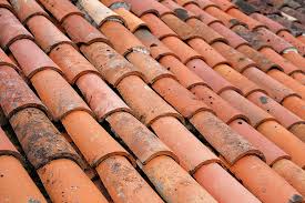 broken roof tiles