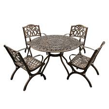 Bronze Patio Dining Set With Chairs