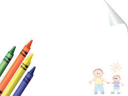 Crayons Board School Powerpoint Templates Blue Education Green