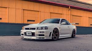 If you're looking for the best jdm wallpaper then wallpapertag is the place to be. Wallpaper Nissan Skyline Gt R R34 Nissan Skyline Japanese Cars Jdm Vehicle White Cars Sports Car 1920x1080 Mrtoon 1759707 Hd Wallpapers Wallhere