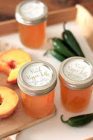 edible gifts peach pepper jelly idea