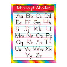 Manuscript Alphabet Chart