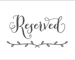 Reserved Table Signs Template Rome Fontanacountryinn Com