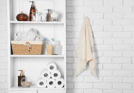 No matter the size of your bathroom, it's important to have a designated spot to house your towels, toiletries, and spare cleaning products. 31 Bathroom Shelf Ideas Bathroom Shelving For Saving Space