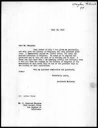 letter from archibald macleish to w