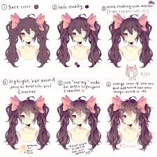 Anime characters have different hair colors: Hair Coloring Tutorial I Feel Bad For Spamming Pls Ignore My Spam Lmao ìºë¦­í„° ìŠ¤ì¼€ì¹˜ ìºë¦­í„° ì¼ëŸ¬ìŠ¤íŠ¸ ì¼ëŸ¬ìŠ¤íŠ¸ë ˆì´ì…˜