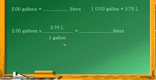 Unit Conversion Gallons To Liters