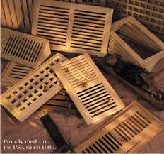 wood vents hvac air grilles registers