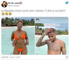 Fans couldn't help but notice that . Pictures Natasha Thahane And Thembinkosi Lorch Are Official