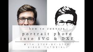 convert a portrait photo into svg
