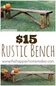 Rustic 15 Diy Bench The Happier