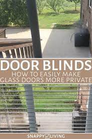 Door Blinds Transform A Glass Door