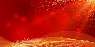 New Year Red Gold Background Material