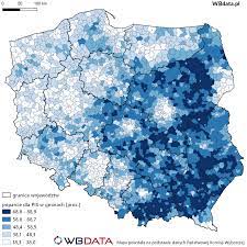 Wyniki wyborów do Sejmu 2019 na mapach - WB data