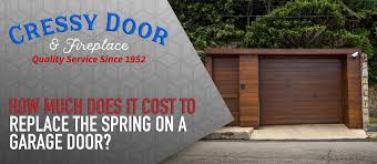 repair or replace a garage door spring