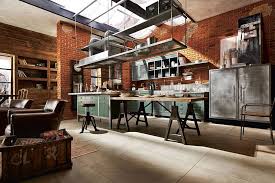 Thomasville classic custom kitchen cabinets shown in industrial style. 100 Awesome Industrial Kitchen Ideas