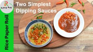two simplest dipping sauces for rice