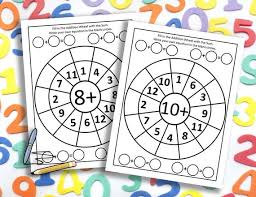 Math Wheels Addition Facts Printable