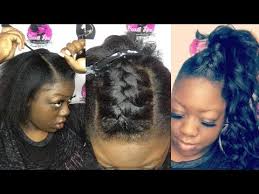 Black braided hairstyles are pure trends of now! Ponytail French Braid Youtube