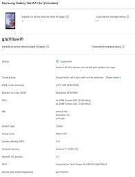 samsung galaxy tab a7 lite specs appear