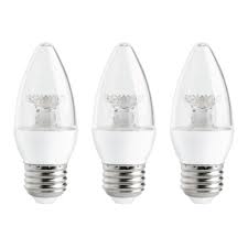 Ecosmart 25 Watt Equivalent B11 Dimmable Energy Star Led Light Bulb Soft White 3 Pack