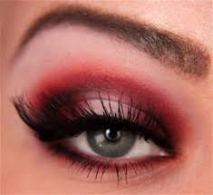 step by step red eyeshadow tutorial