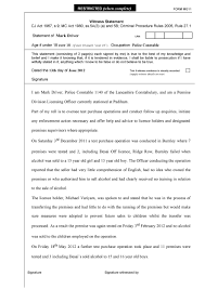 Identify and understand the purposes of your opening statement. 50 Professional Witness Statement Forms Templates á… Templatelab