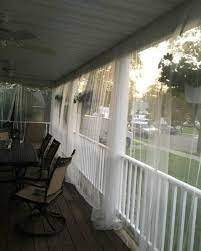 White Mosquito Netting Curtain Panel