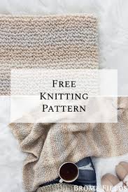 free easy blanket knitting pattern