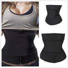 Details About Women Body Shaper Belt Latex Zipper Plus Size Waist Shaper Trainer Cincher Corse