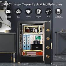 Safe Box Super Large Lcd Double Lock