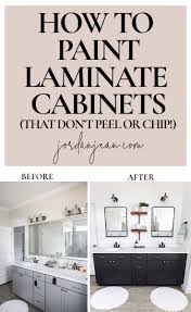 how to paint laminate cabinets jordan