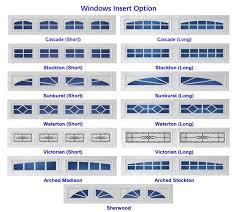 Sunburst Garage Door Windows Long Panel