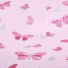 DEBONA Butterfly Wallpaper Pink ...