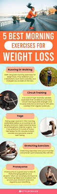 morning exercises for weight loss