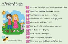 10 Easy Ways To Increase Your Childs Attention Span