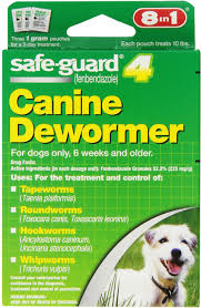 8in1 Safe Guard 4 Canine Dewormer For Small Dogs 3 Day Treatment