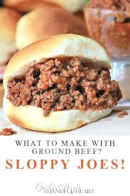 Continue cooking, frequently stirring, until the beef is no longer pink and the onion is tender. Sloppy Joes Sandwiches Grateful Prayer Thankful Heart Dinner With Ground Beef Sloppy Joes Sloppy Joes Sandwich