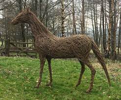 willow horse life size outdoor horse