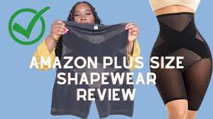 trying amazon plus size shapewear for