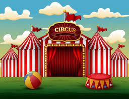 Classic Red White Circus Tent With