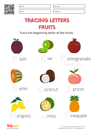 fruits and vegetables free printable