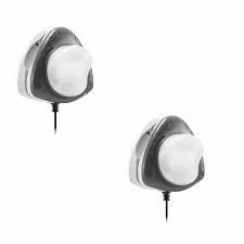 Intex Above Ground Underwater Led Magnetic Swimming Pool Wall Light 2 Pack For Sale Online