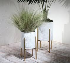 bella patterned raised planters with