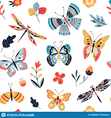 Butterfly Pattern. Flying Butterflies ...